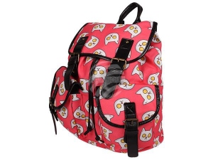 Backpack with side pockets cats salmon