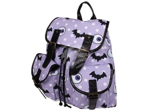 Backpack with side pockets Halloween purple