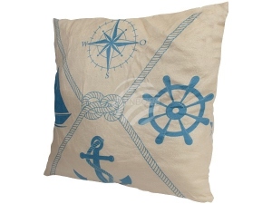 Motif pillows Maritim angular blue/white