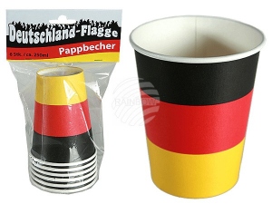Pappbecher Deutschlandflagge