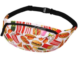Fanny pack Hipbag Fast Food white