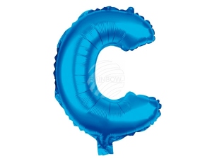 Folienballon Helium Ballon blau Buchstabe C