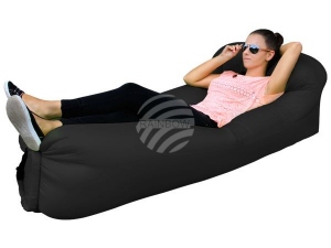 Air Lounge Luft Couch mit Tasche schwarz