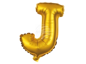 Folienballon Helium Ballon gold Buchstabe J