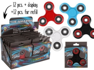 Turbo Spinner 24 pieces sorted + 1 empty Display