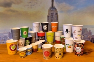 Coffee cups to go, paper cups 0.3l (14oz) individually printed