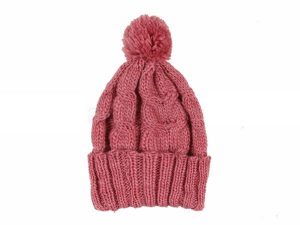 Knitted Hat with bobble Model 43d