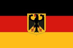 Flaga Niemcy z orlem