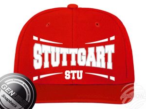 Snapback Cap Basecap Stuttgart rot