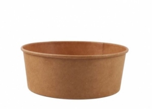 Salad and snack bowl to go made of cardboard 1200ml 100 pieces