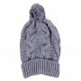 Knitted Hat with bobble Model 30 gray