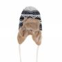 Knitted Hat with synthetic fur Model 34i