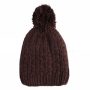 Knitted Hat with bobble Model 33 brown