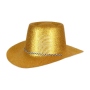Cowboy hat glittering gold