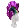 Percke Irokese Haarschnitt lila/multicolor
