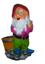 Dwarf with flower pot K762