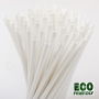 Paper drinking straws eco white 200x6 mm 1000 pieces