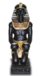 Pharao mit Kerzenhalter schwarz gold 56 cm