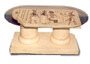 Szklany stolik egipski opalenizna 45 cm