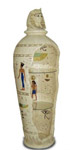 Egyptian amphora vitrine creme