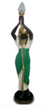 Agypt woman with lamp green 145 cm