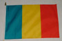 Flag at wood staff Romania