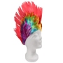 Wig Iroquois Hairstyle red/multicolor