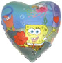 Foil balloon Heart Spongebob