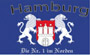 Fahne Hamburg Nr 1 im Norden