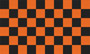 Fahne Karo schwarz orange