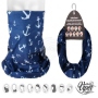Multifunctional cloth 9 in 1 Multi-purpose scarf Anchor maritime