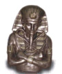 Pharaoh mask bronze 36 cm