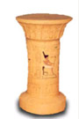 Column egyptian light brown 58 cm