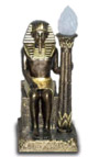 Faraon z lampa brazowo zloty 63 cm