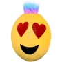 Punk Emoticon pillow in love yellow