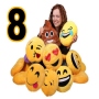 Kissen Emoticon Emoji-Con Sortierung 8 Stck