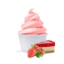 Soft ice cream powder strawberry cheesecake